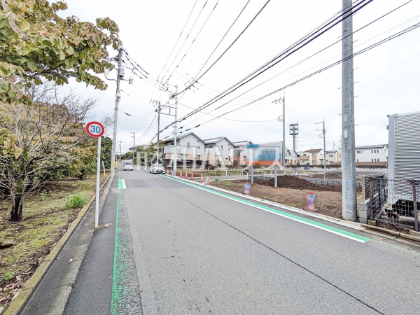 接道状況および現場風景　【東村山市久米川町２丁目】