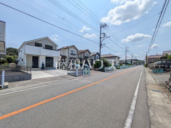 接道状況および現場風景　【八王子市上柚木】