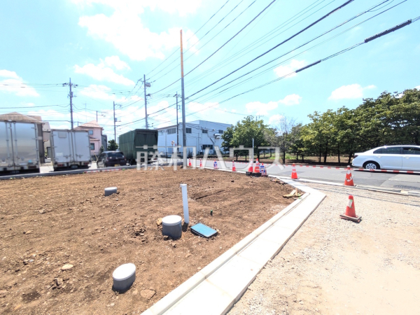 14号地　接道状況および現場風景　【東村山市久米川町２丁目】