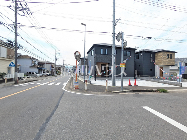 接道状況および現場風景　【相模原市緑区下九沢】