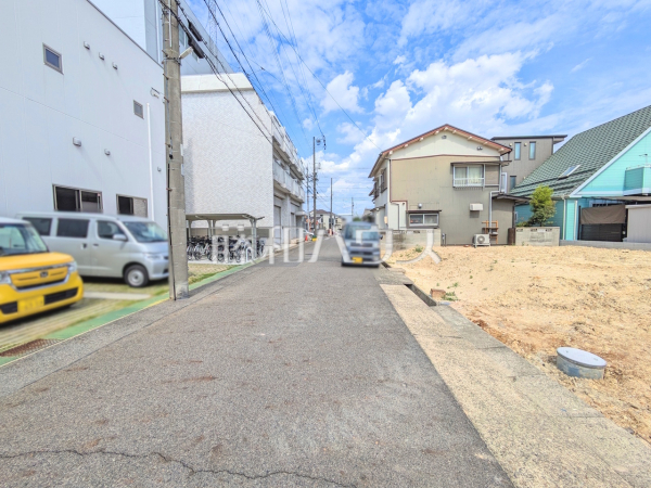 接道状況および現場風景 【名古屋市北区六が池町】 接道状況および現場風景 【名古屋市北区六が池町】