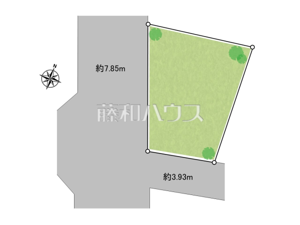 全体区画図　【世田谷区上馬２丁目】