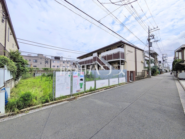 接道状況および現場風景　【武蔵野市御殿山２丁目】