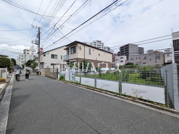 接道状況および現場風景　【武蔵野市御殿山２丁目】