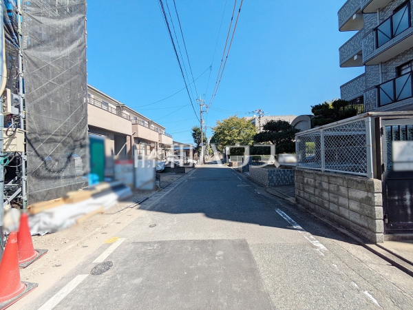 接道状況および現場風景　【福岡市博多区板付４丁目】