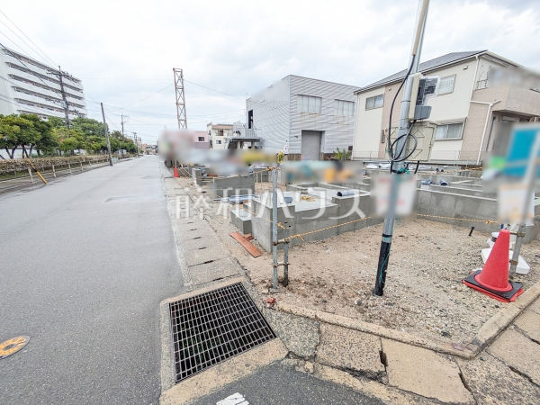 接道状況および現場風景　【福岡市博多区板付４丁目】