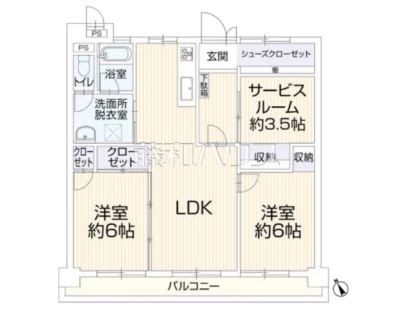 間取図　【サンシャイン野間】