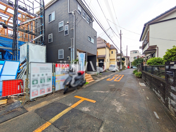 接道状況および現場風景　【富士見市水谷東２丁目】