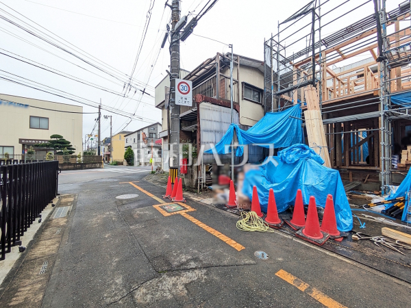 接道状況および現場風景　【富士見市水谷東２丁目】