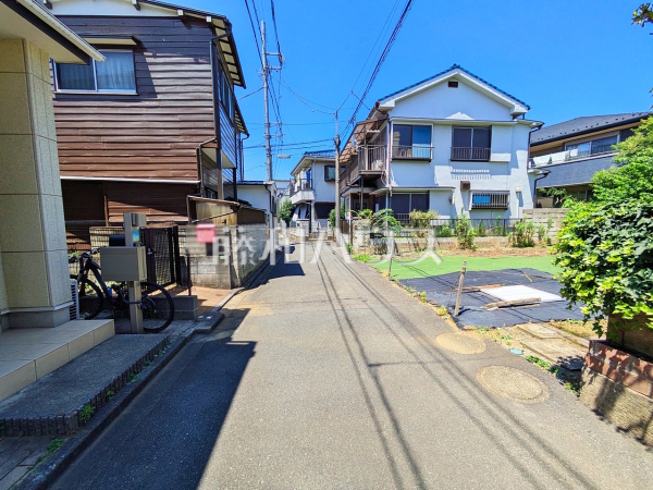 接道状況および現場風景　【中野区若宮３丁目】