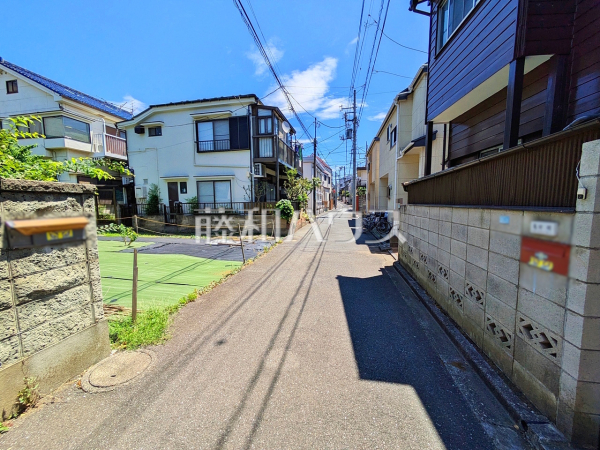 接道状況および現場風景　【中野区若宮３丁目】