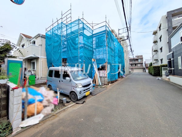 接道状況および現場風景　【三鷹市井口４丁目】