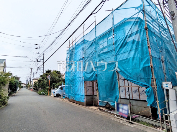 接道状況および現場風景　【三鷹市井口４丁目】