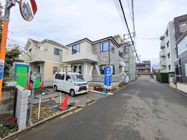 接道状況および現場風景　【三鷹市井口４丁目】