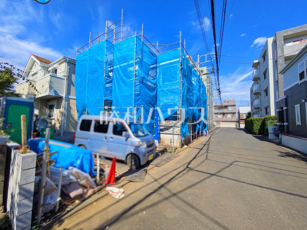 接道状況および現場風景　【三鷹市井口４丁目】