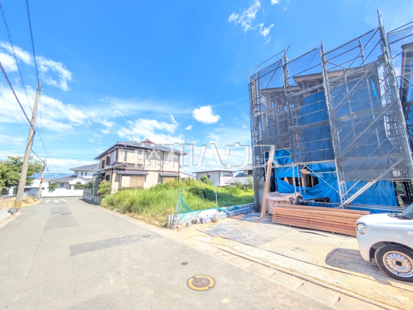 2号棟　接道状況および現場風景　【福岡市城南区樋井川７丁目】