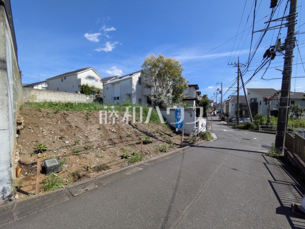 接道状況および現場風景　【三鷹市中原４丁目】