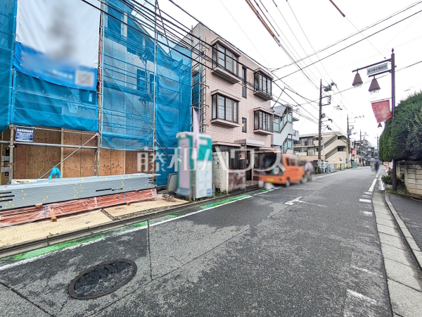 接道状況および現場風景　【富士見市鶴瀬東２丁目】