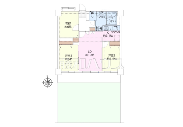 間取図　【サンライズマンション田無第3】