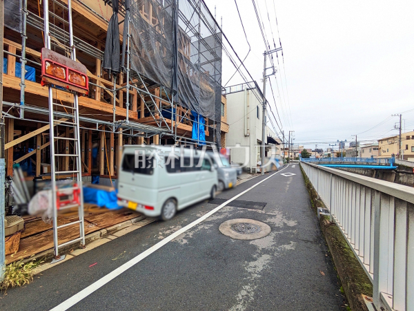 接道状況および現場風景　【板橋区東山町】