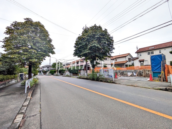接道状況および現場風景　【八王子市北野台２丁目】
