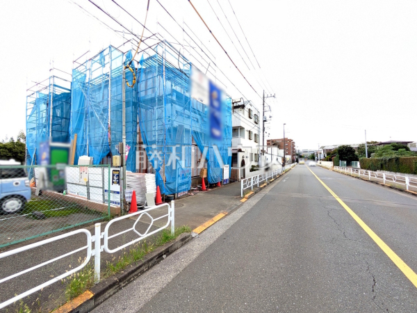 接道状況および現場風景　【立川市若葉町３丁目】