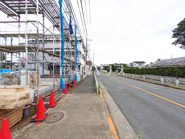 接道状況および現場風景　【立川市若葉町３丁目】