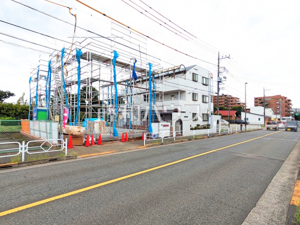 接道状況および現場風景　【立川市若葉町３丁目】