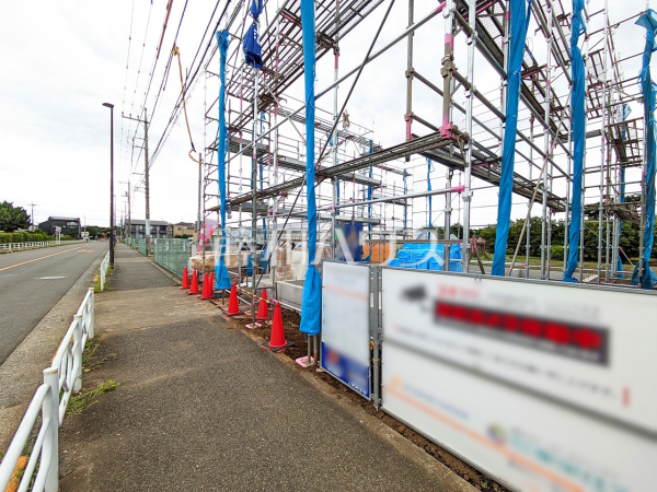接道状況および現場風景　【立川市若葉町３丁目】