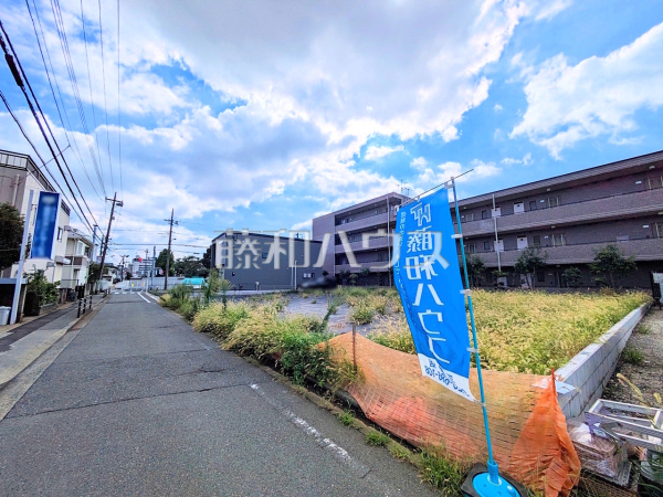接道状況および現場風景　【三鷹市新川３丁目】