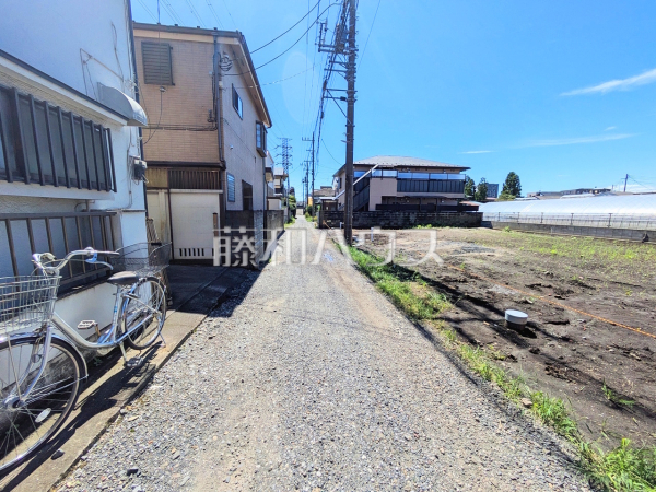 接道状況および現場風景　【小金井市東町２丁目】