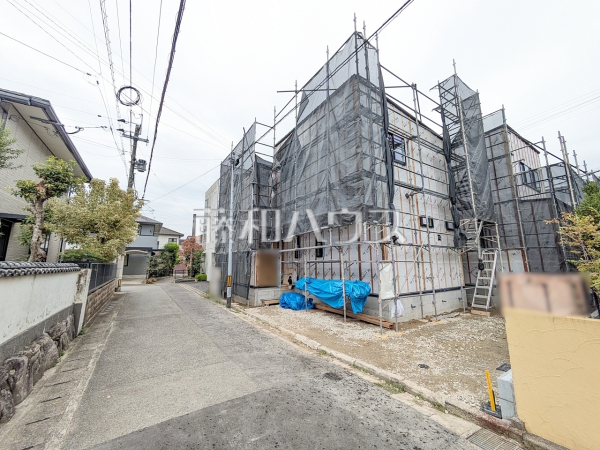 2号棟　接道状況および現場風景　【福岡市早良区飯倉４丁目】