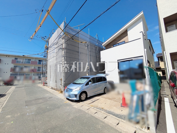 2号棟　接道状況および現場風景　【福岡市早良区有田２丁目】