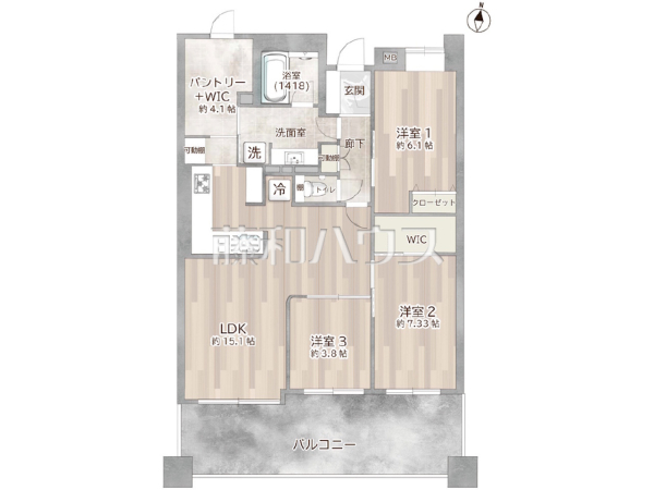 間取図　【レクセルマンション東村山】