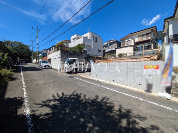接道状況および現場風景　【八王子市宇津木町】