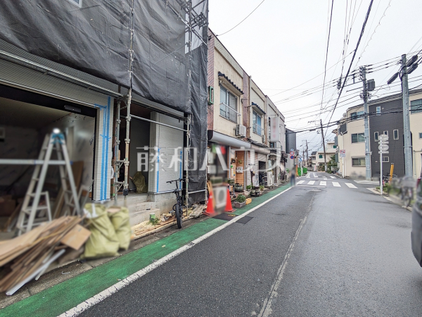 接道状況および現場風景　【板橋区幸町】