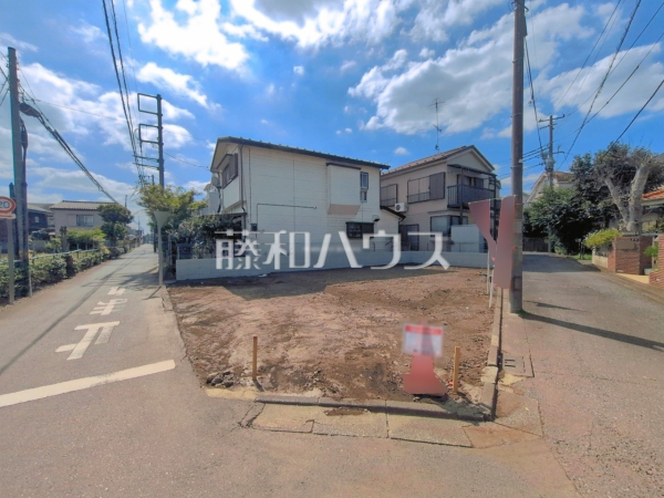 現地写真【東久留米市柳窪2丁目】南側×北東側の開放的な角地 現地写真【東久留米市柳窪2丁目】南側×北東側の開放的な角地