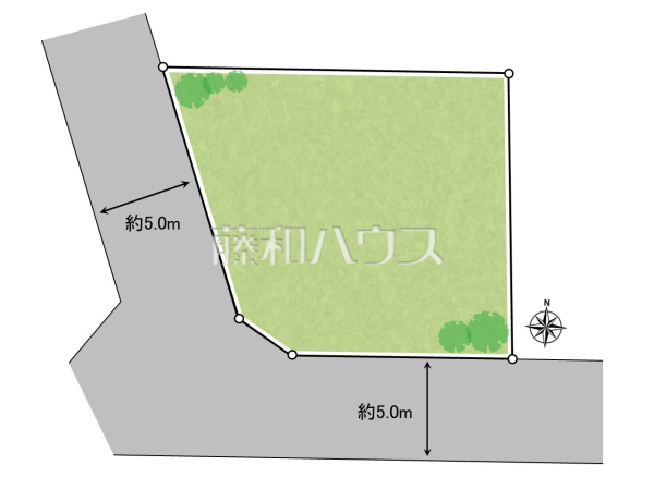 全体区画図　【八王子市北野台４丁目】