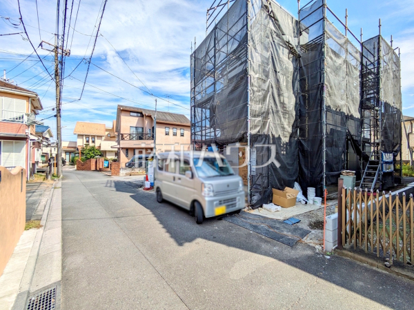 接道状況および現場風景 【武蔵村山市残堀5丁目】 接道状況および現場風景 【武蔵村山市残堀5丁目】