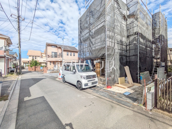 接道状況および現場風景 【武蔵村山市残堀5丁目】 接道状況および現場風景 【武蔵村山市残堀5丁目】