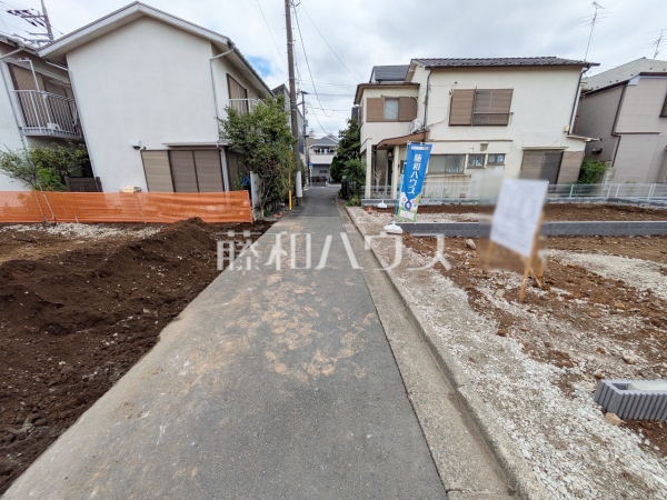接道状況および現場風景　【中野区沼袋２丁目】