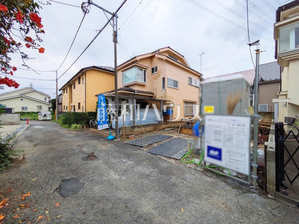 接道状況および現場風景　【小金井市梶野町２丁目】
