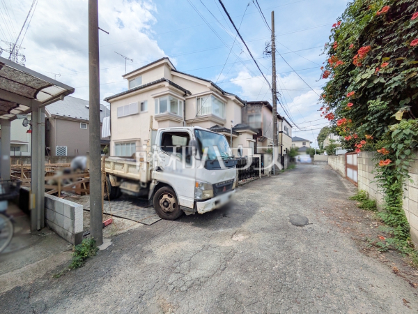 接道状況および現場風景　【小金井市梶野町２丁目】