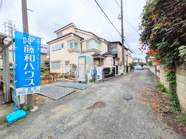 接道状況および現場風景　【小金井市梶野町２丁目】