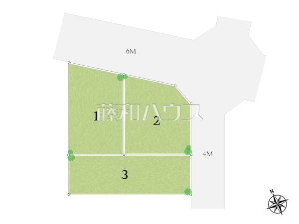 全体区画図　【府中市西府町１丁目】