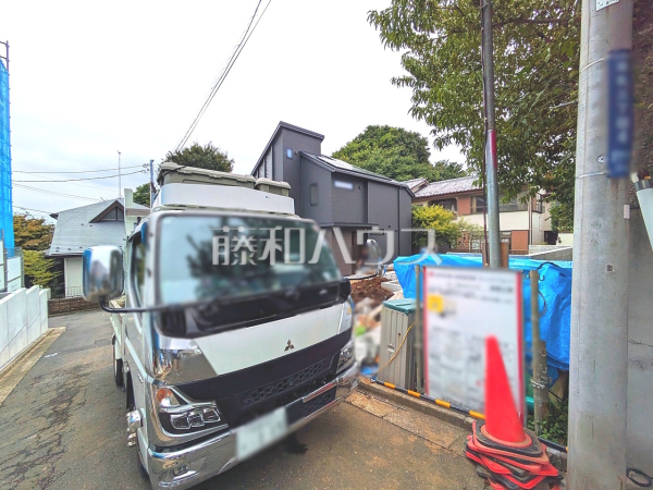 接道状況および現場風景　【三鷹市牟礼３丁目】