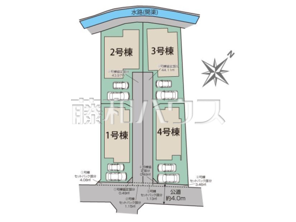 全体区画図　【福岡市南区曰佐３丁目】