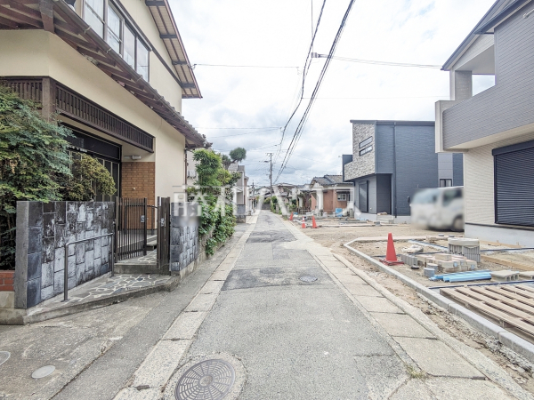 接道状況および現場風景　【福岡市南区曰佐３丁目】