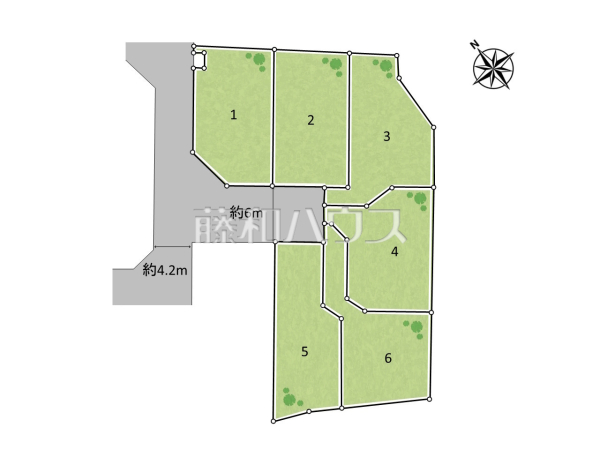 全体区画図　【所沢市上新井２丁目】