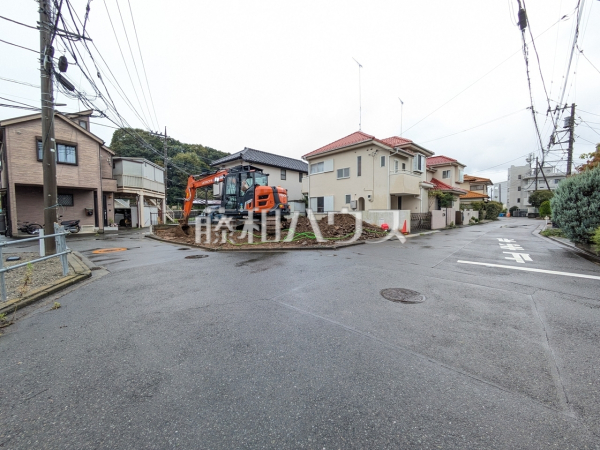 接道状況および現場風景 【八王子市東中野】 接道状況および現場風景 【八王子市東中野】